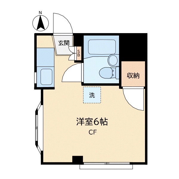 パークサイドりゅう 203号室 間取り