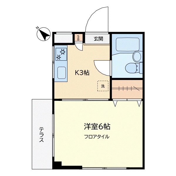 ハイム碑文谷 101号室 間取り