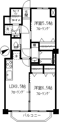 豊栄平町マンション 間取り図