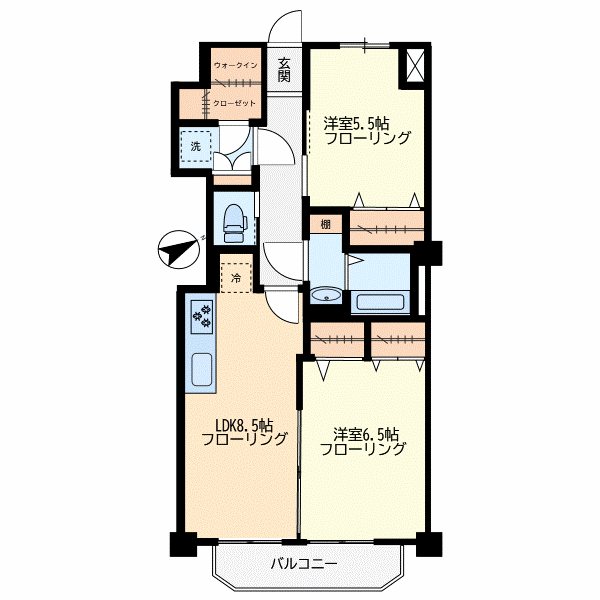 豊栄平町マンション 307号室 間取り