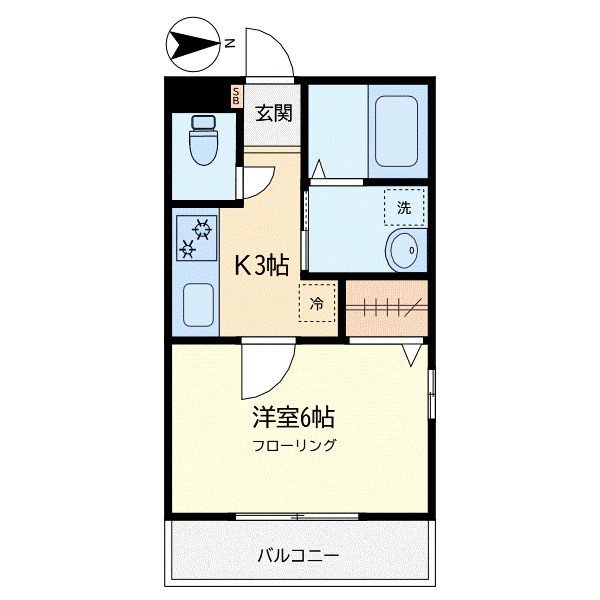 シンセア鷹番 104号室 間取り