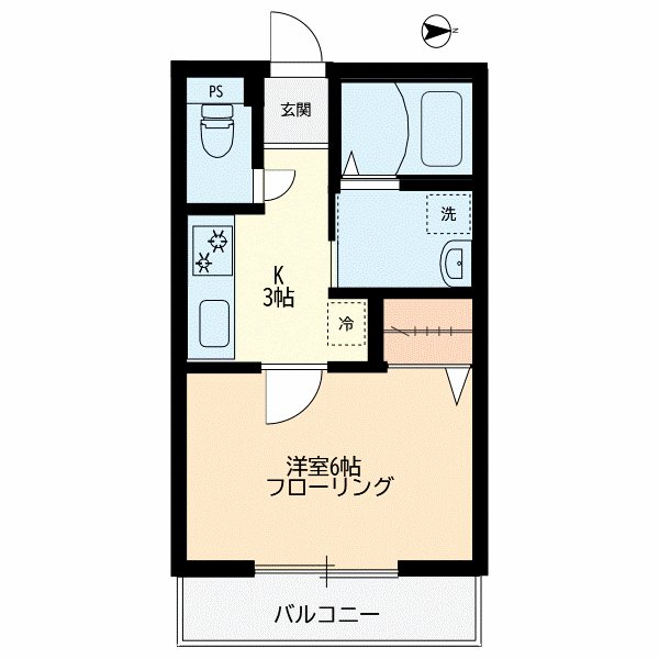 シンセア鷹番 203号室 間取り