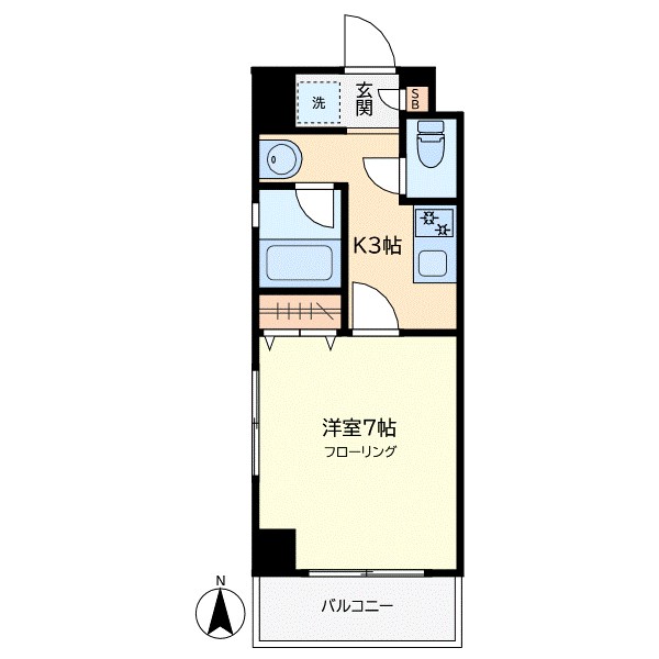 エストパルク碑文谷 205号室 間取り