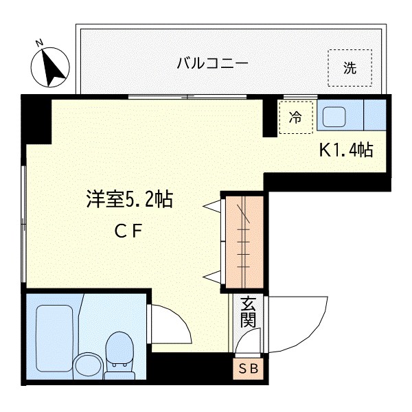 松下ビル 208号室 間取り