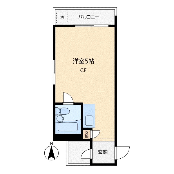 ロータリー祐天寺第１ 301号室 間取り