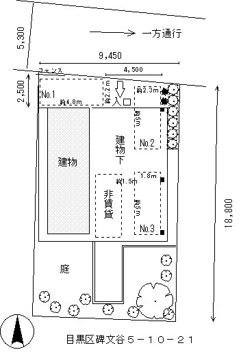 テラスＭＴ２１駐車場 間取り図