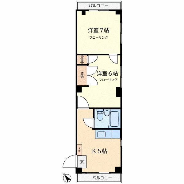シイバシハイツ 301号室 間取り