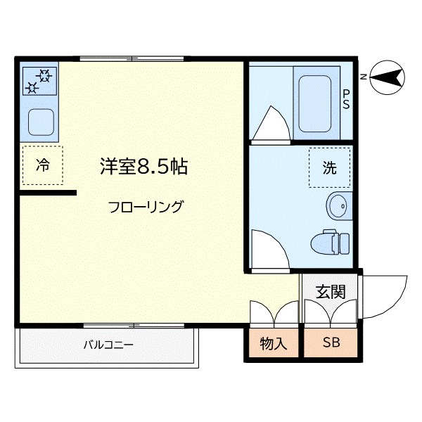 ニューハイム 202号室 間取り