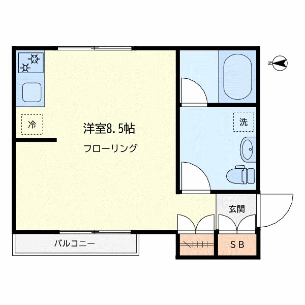 ニューハイム 102号室 間取り