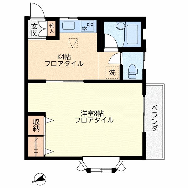 リベール鷹番 101号室 間取り