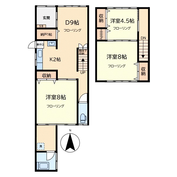 松浦方貸家 間取り図