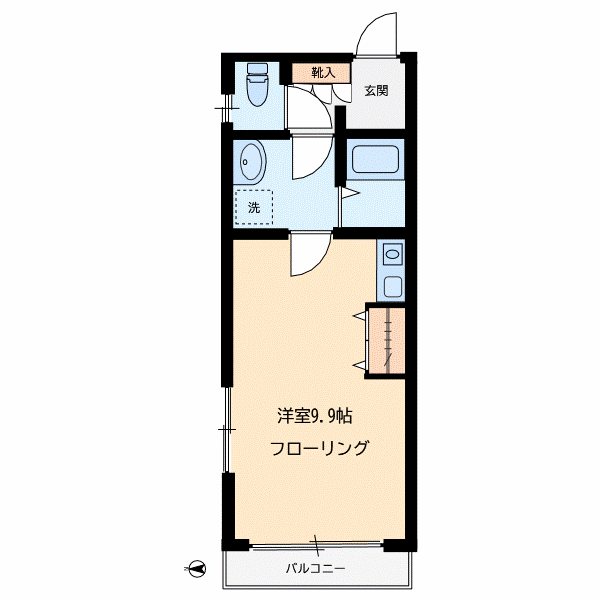 アルシオネ 203号室 間取り