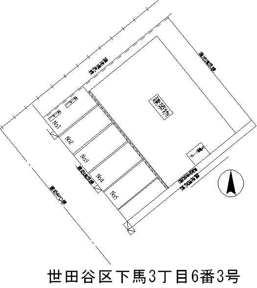 下馬３－６駐車場 間取り図