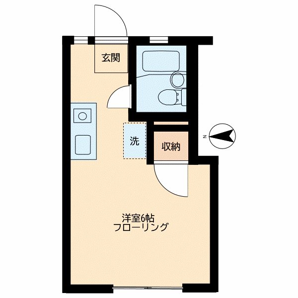 オークひもんや 103号室 間取り