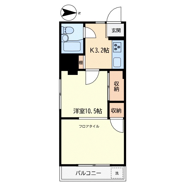 田中コーポ 301号室 間取り