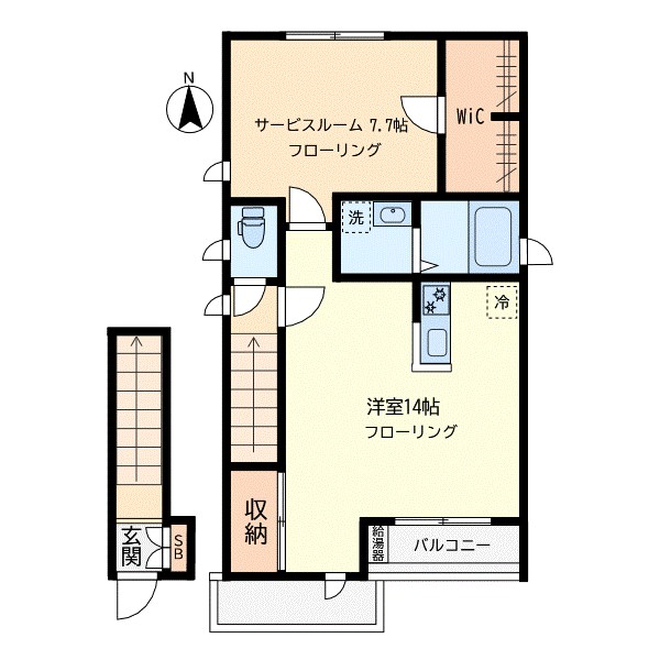 プレミアス鷹番 201号室 間取り