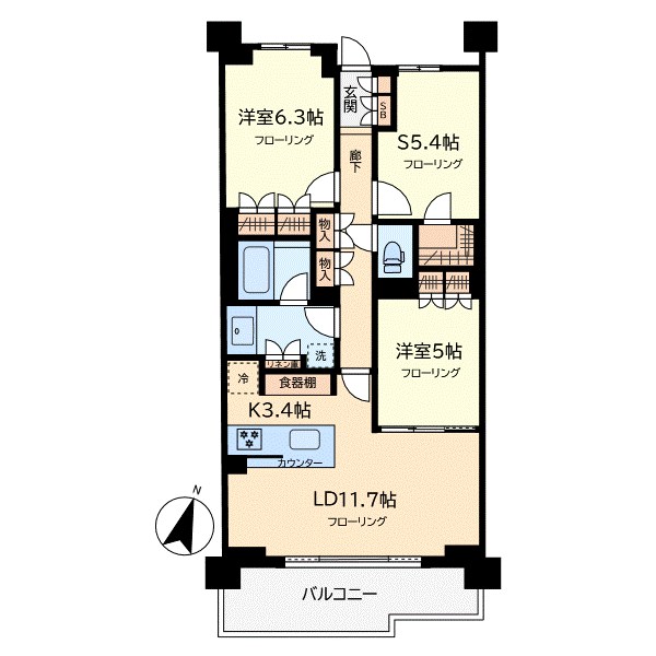 ブランズ碑文谷 306号室 間取り