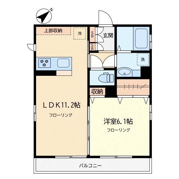 サンモール学芸大学 302号室 間取り