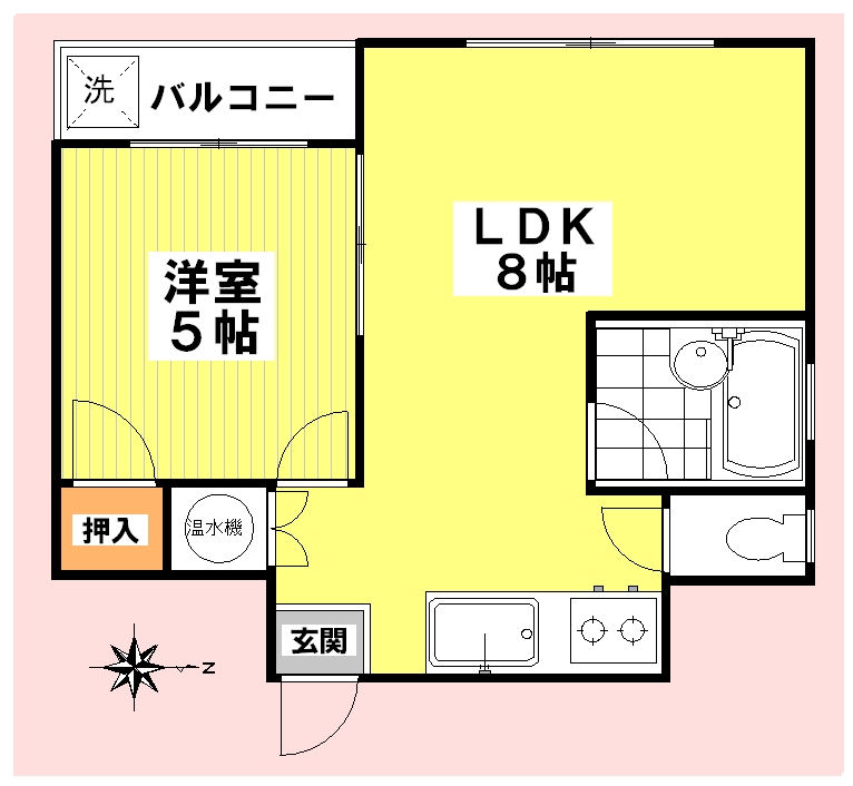 佐藤ビル 501号室 間取り