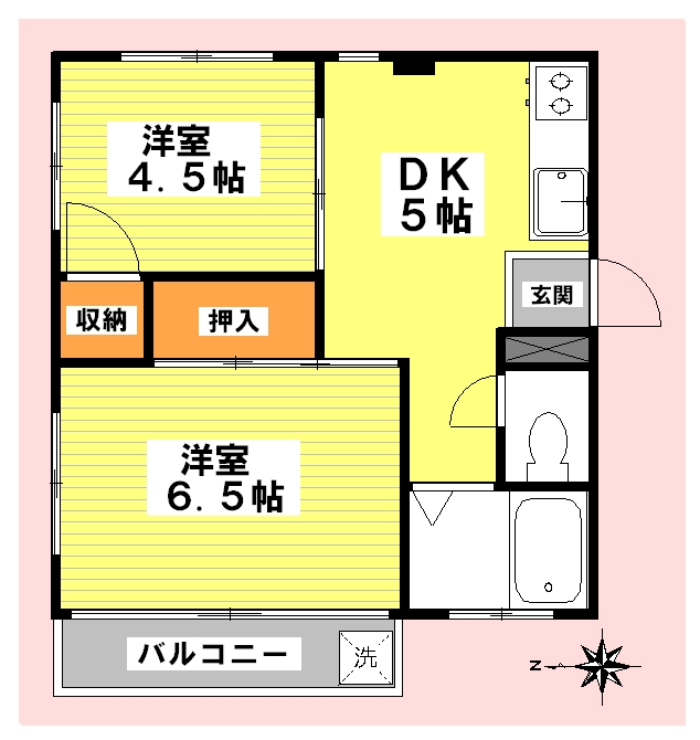 渡部ハイツ 303号室 間取り