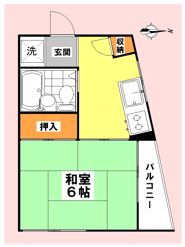 メゾンドブラン 301号室 間取り