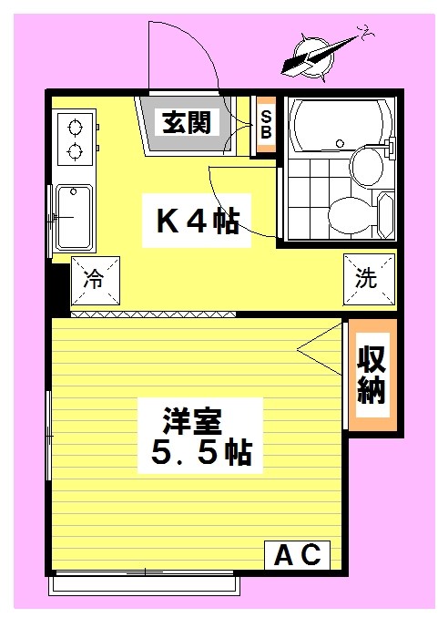 MOA 102号室 間取り