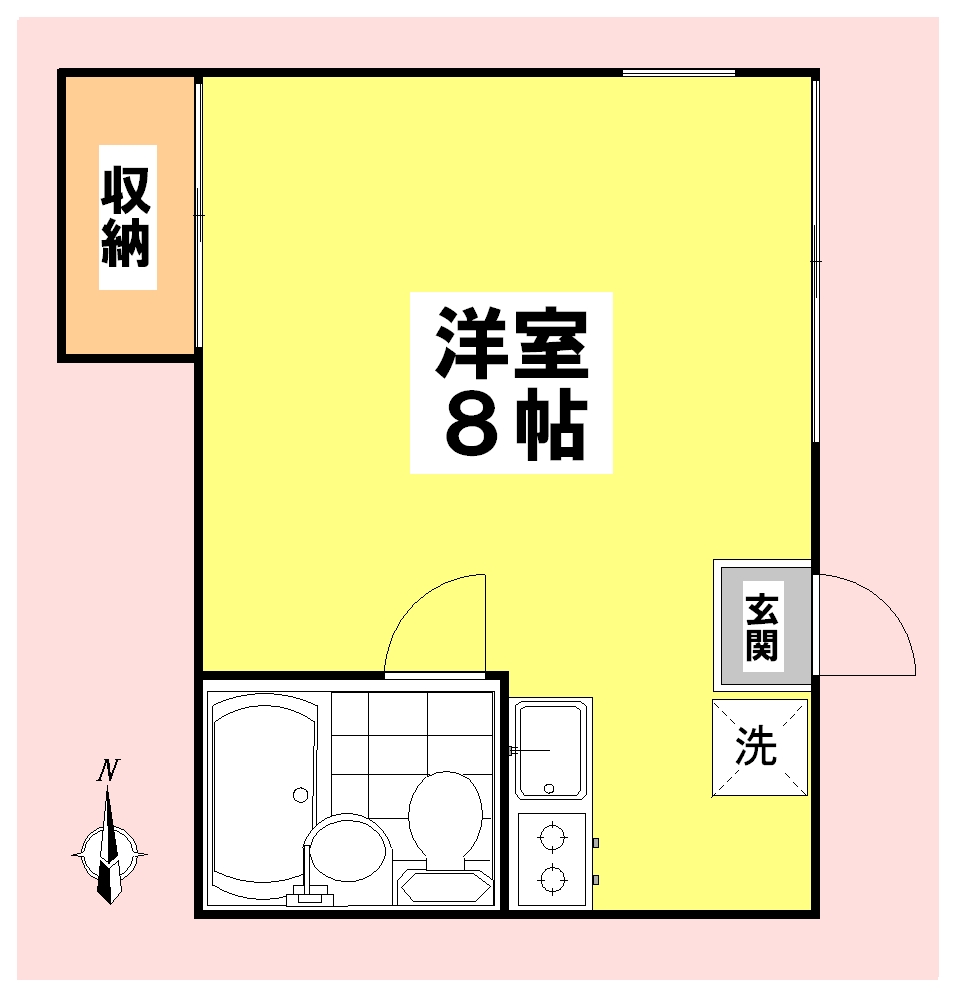 メゾンアサヌマ 1B号室 間取り