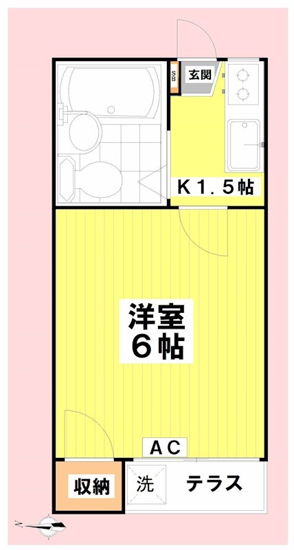 ルネカトレア 103号室 間取り