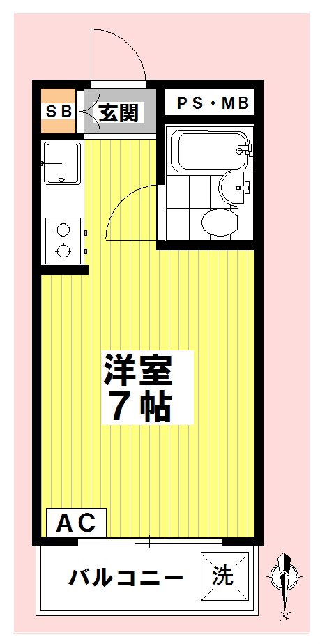 ハイツ高円寺館 103号室 間取り