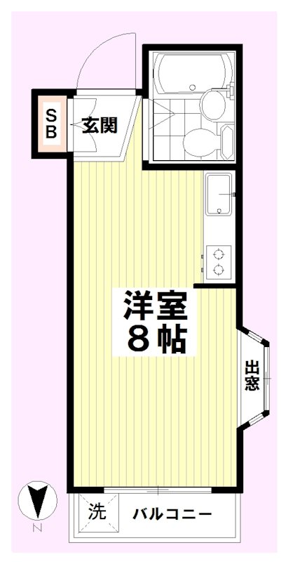ハイツ高円寺館 104号室 間取り