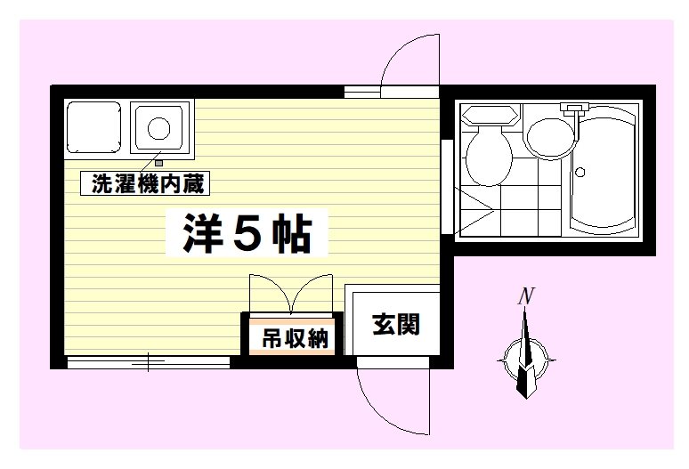 スタジオパークサイド 間取り図