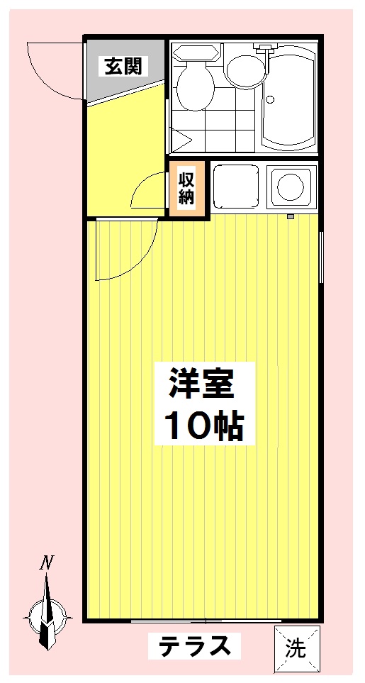 STEPS 101号室 間取り
