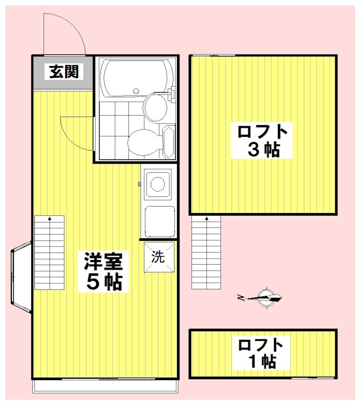 南高円寺ハイム 101号室 間取り