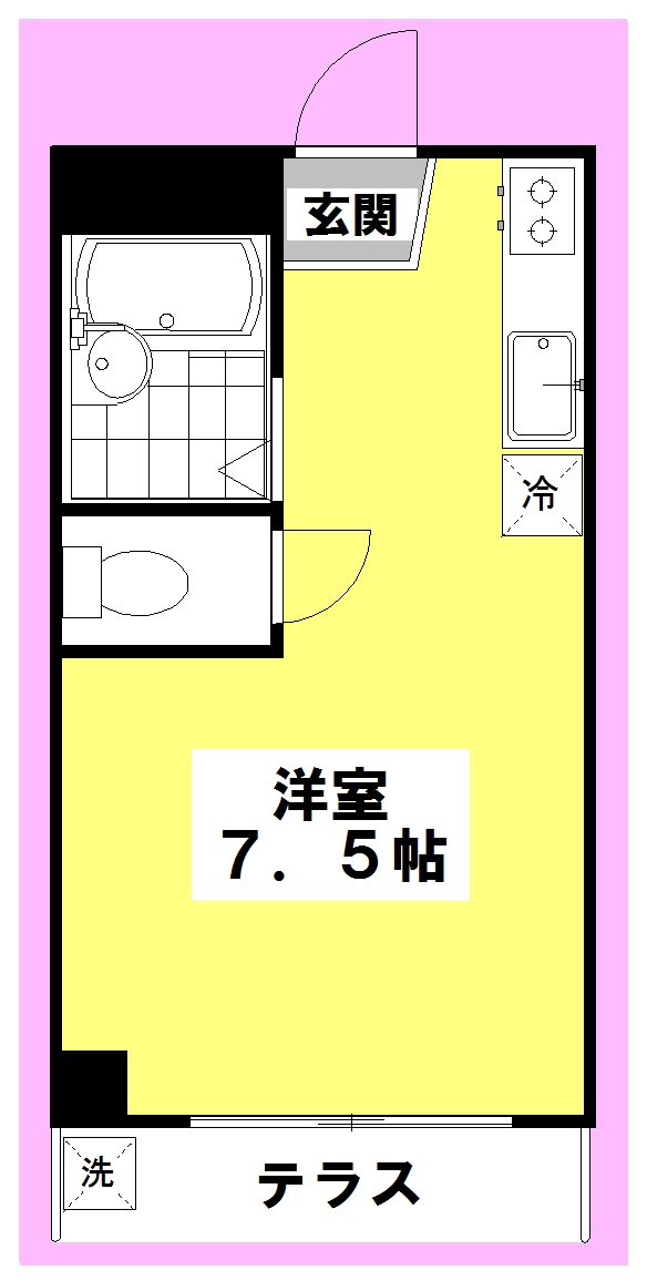 ヴィラハイム高円寺 102号室 間取り