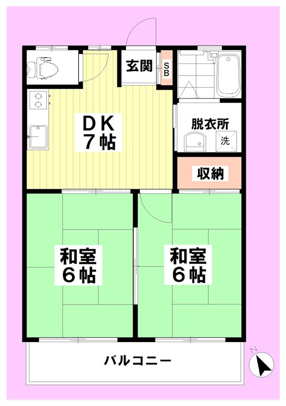 メープルハイツ 間取り図