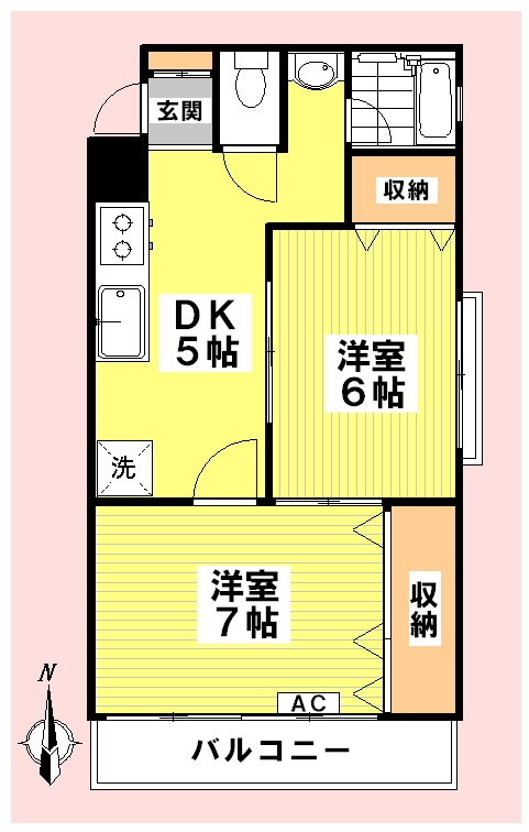 宇佐見マンション 101号室 間取り