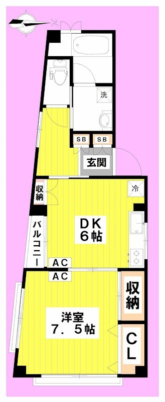 手塚ビル 401号室 間取り