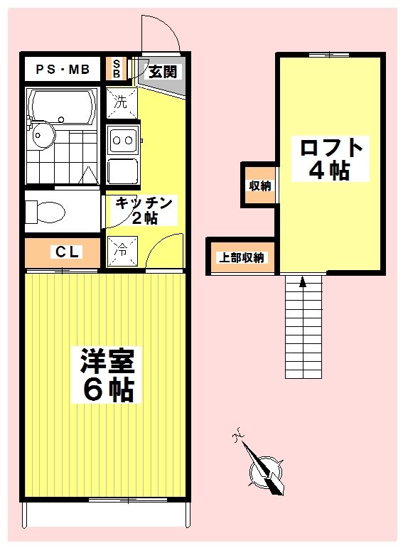 カーサ上尾 105号室 間取り