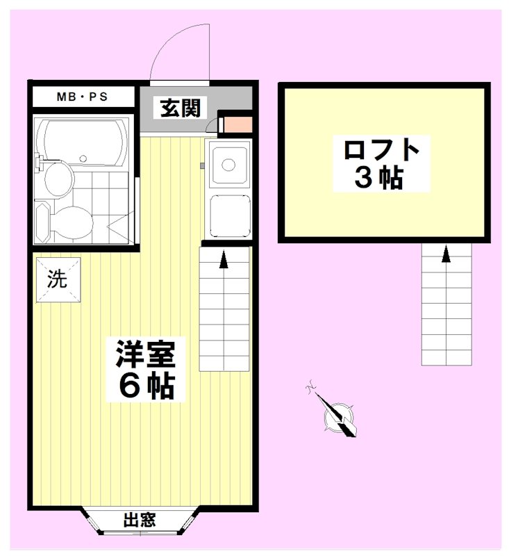 Ｋフラット 間取り図