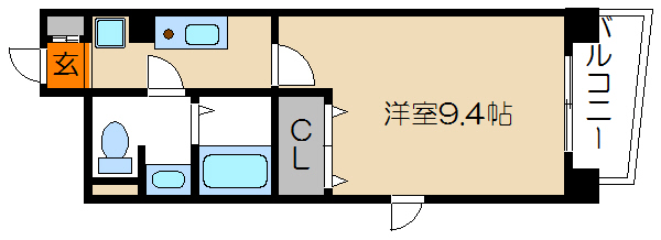 ジュネス四条烏丸 間取り