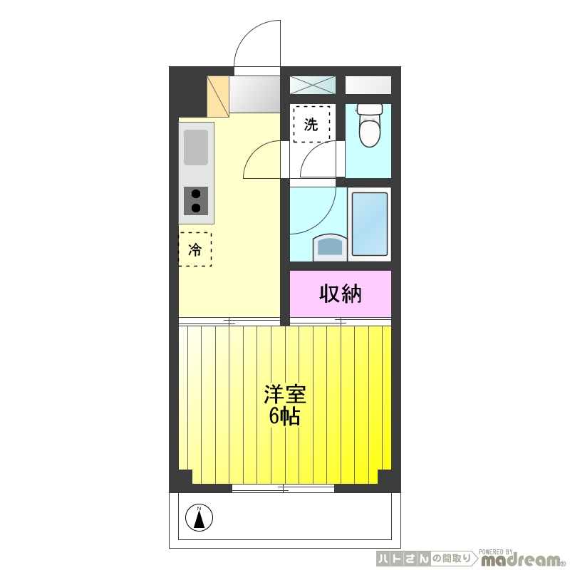 リバーアイン宇田川 間取り図