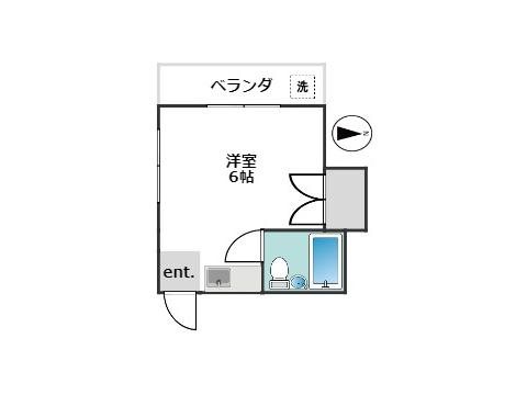 シャトーフェニックス 201号室 間取り