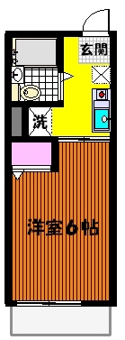 レイク・アベニュー大岡山 間取り図