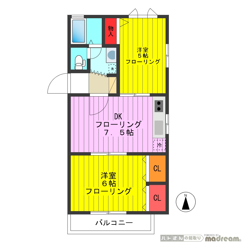 ラピュタ大岡山 202号室 間取り