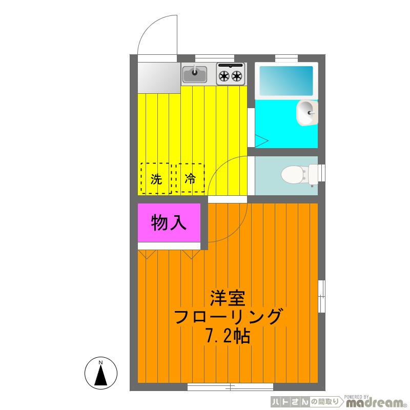 フラッツ大岡山 間取り図