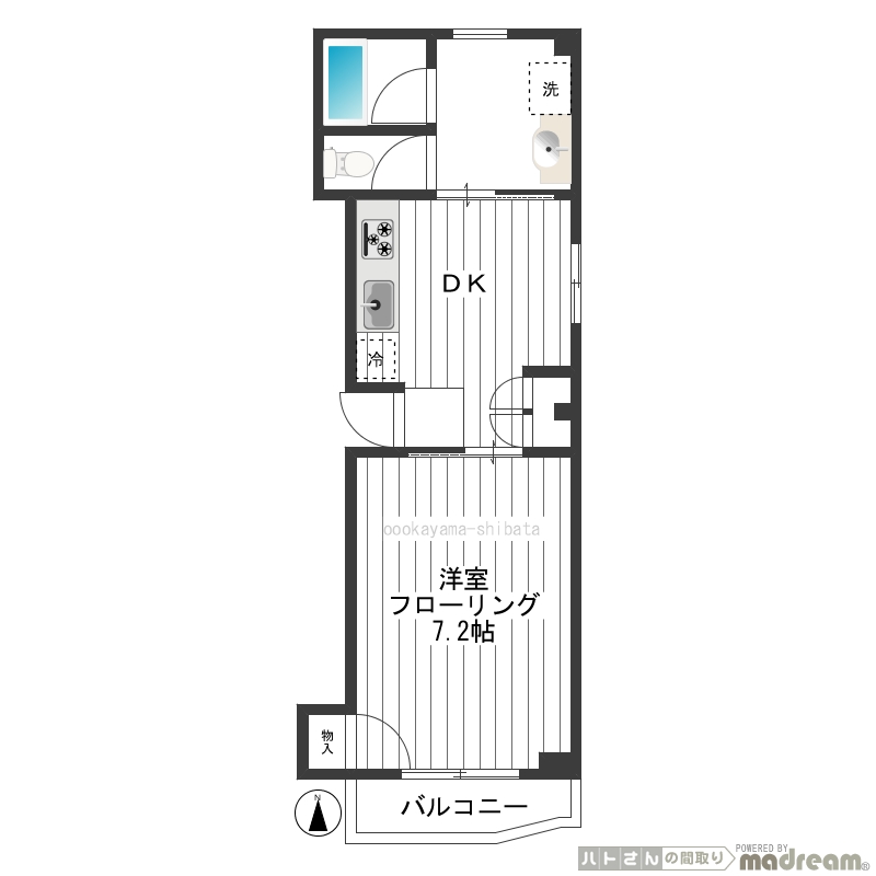 MASSACHUSETTS 間取り図