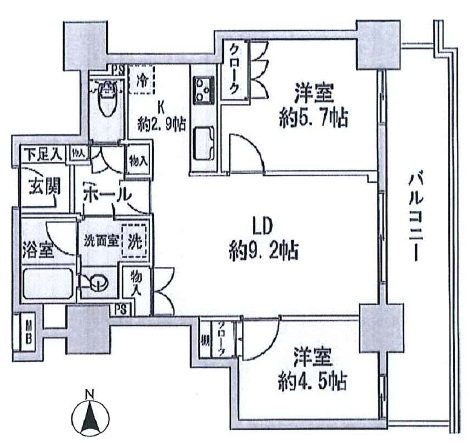 エリム春日町パークタワー 間取り