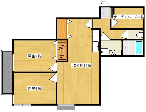 サンシャイン二本木 間取り図