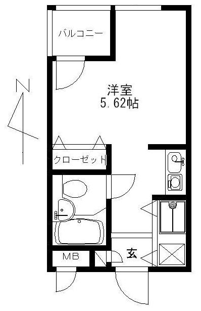 豊岡フーガB 間取り図