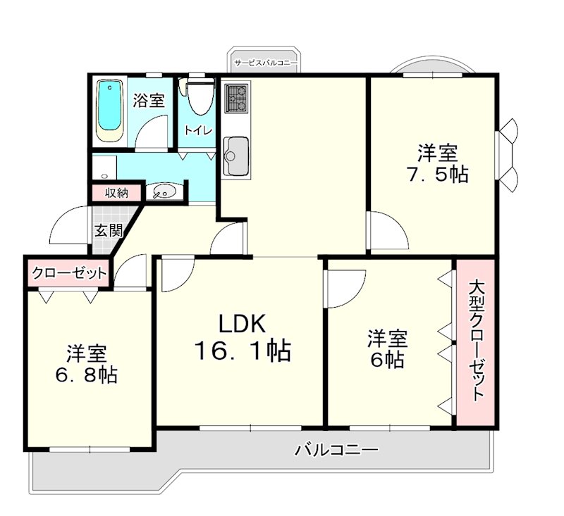 三ツ池公園マンション 間取り図
